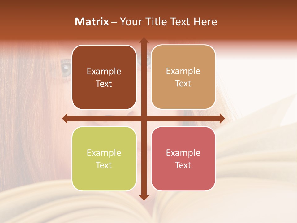 A Woman Reading A Book Powerpoint Presentation PowerPoint Template