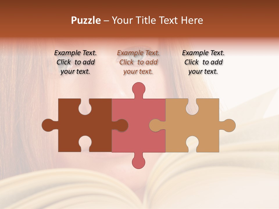 A Woman Reading A Book Powerpoint Presentation PowerPoint Template