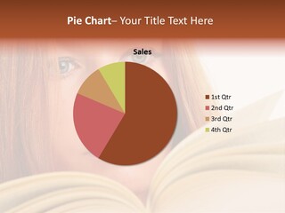 A Woman Reading A Book Powerpoint Presentation PowerPoint Template