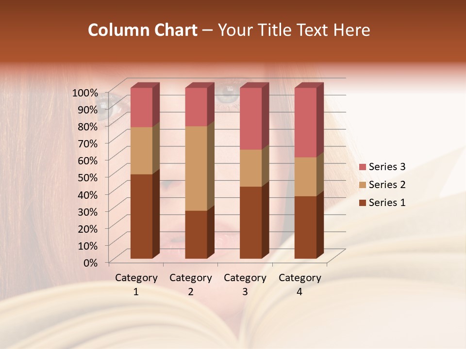 A Woman Reading A Book Powerpoint Presentation PowerPoint Template