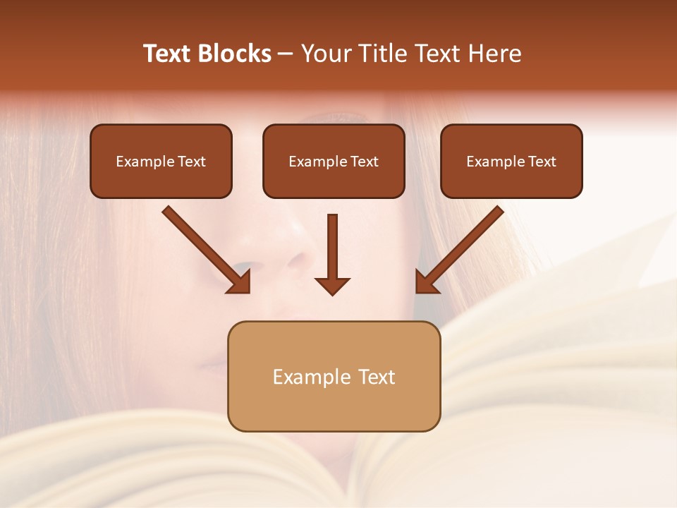 A Woman Reading A Book Powerpoint Presentation PowerPoint Template