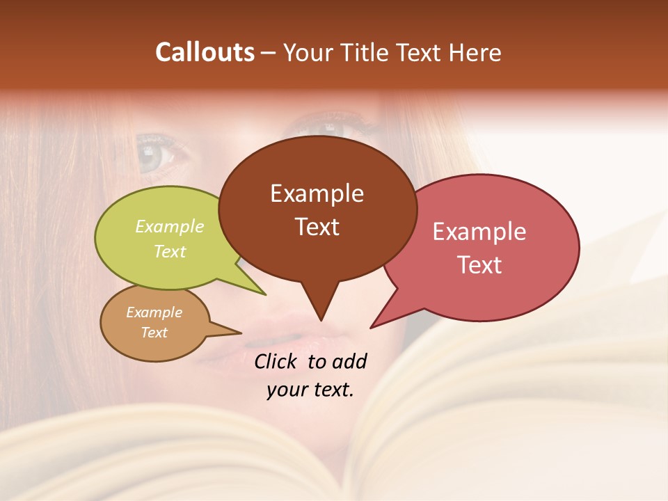 A Woman Reading A Book Powerpoint Presentation PowerPoint Template