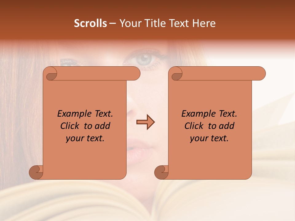 A Woman Reading A Book Powerpoint Presentation PowerPoint Template