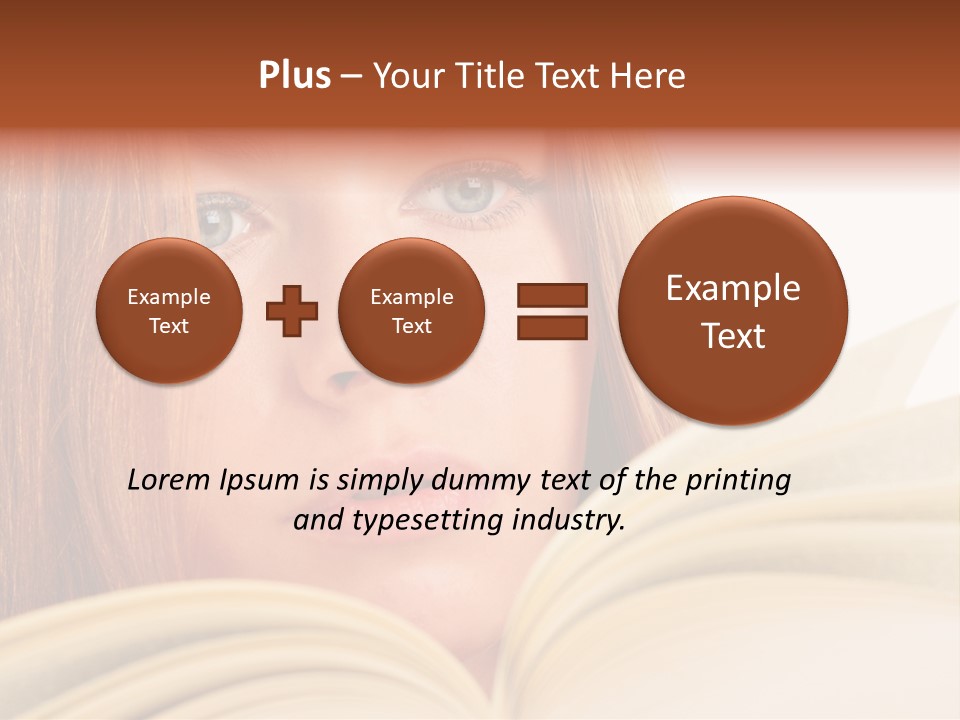 A Woman Reading A Book Powerpoint Presentation PowerPoint Template