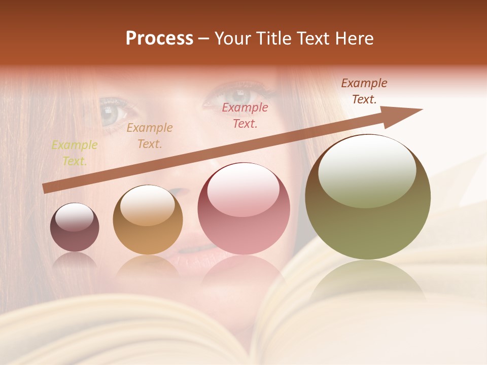 A Woman Reading A Book Powerpoint Presentation PowerPoint Template