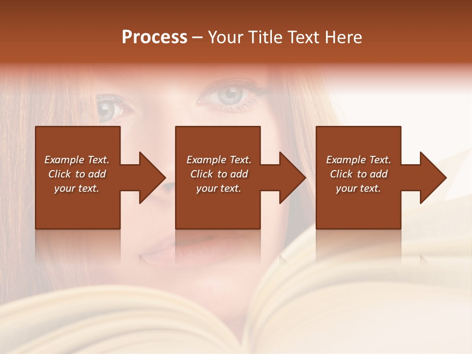A Woman Reading A Book Powerpoint Presentation PowerPoint Template