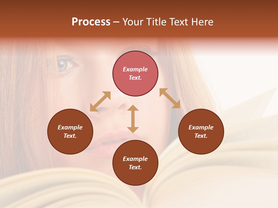 A Woman Reading A Book Powerpoint Presentation PowerPoint Template