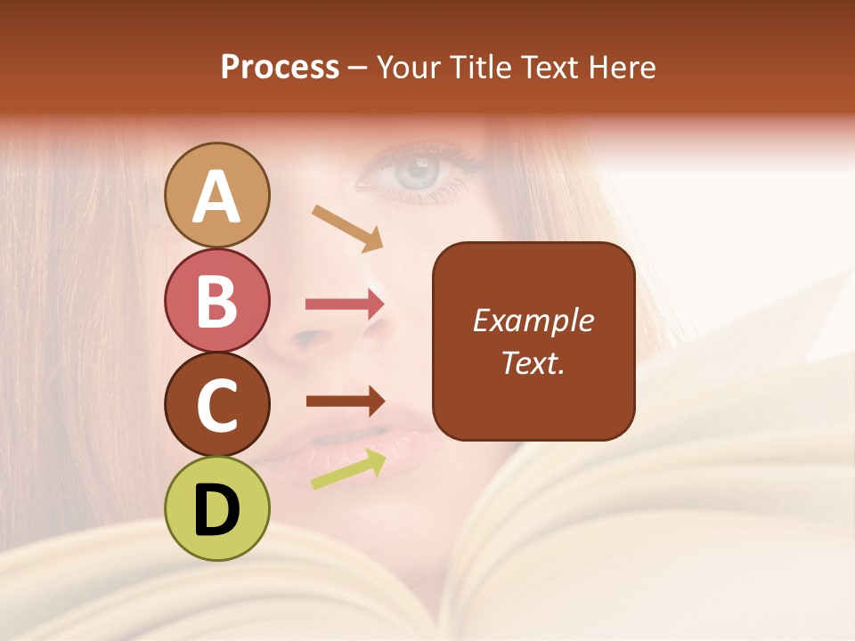 A Woman Reading A Book Powerpoint Presentation PowerPoint Template