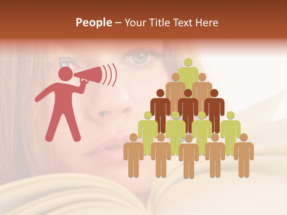 A Woman Reading A Book Powerpoint Presentation PowerPoint Template