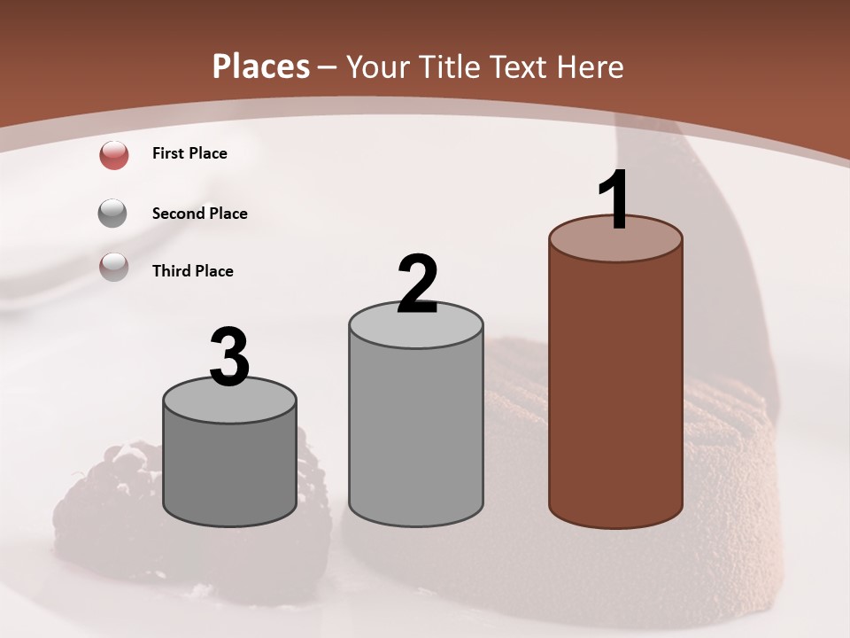 A Piece Of Cake On A Plate With Raspberries On The Side PowerPoint Template