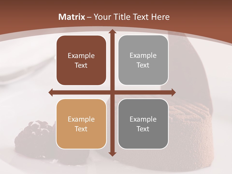 A Piece Of Cake On A Plate With Raspberries On The Side PowerPoint Template