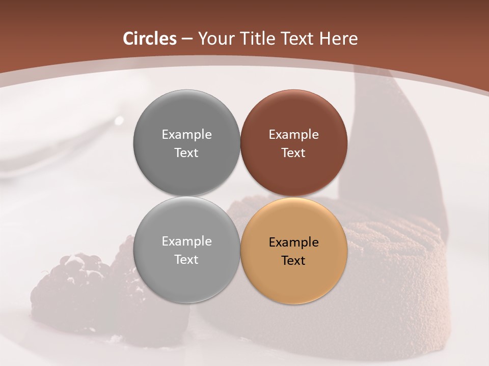 A Piece Of Cake On A Plate With Raspberries On The Side PowerPoint Template