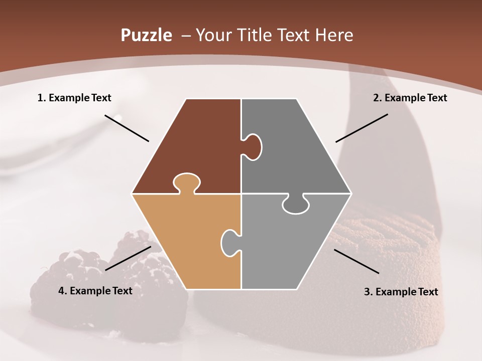 A Piece Of Cake On A Plate With Raspberries On The Side PowerPoint Template