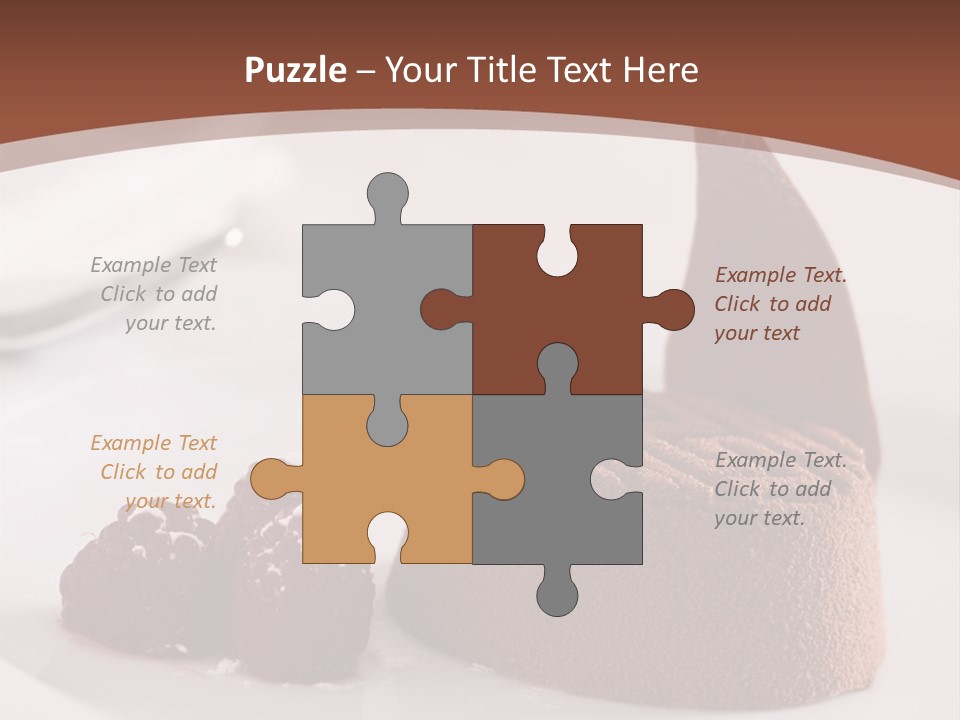 A Piece Of Cake On A Plate With Raspberries On The Side PowerPoint Template