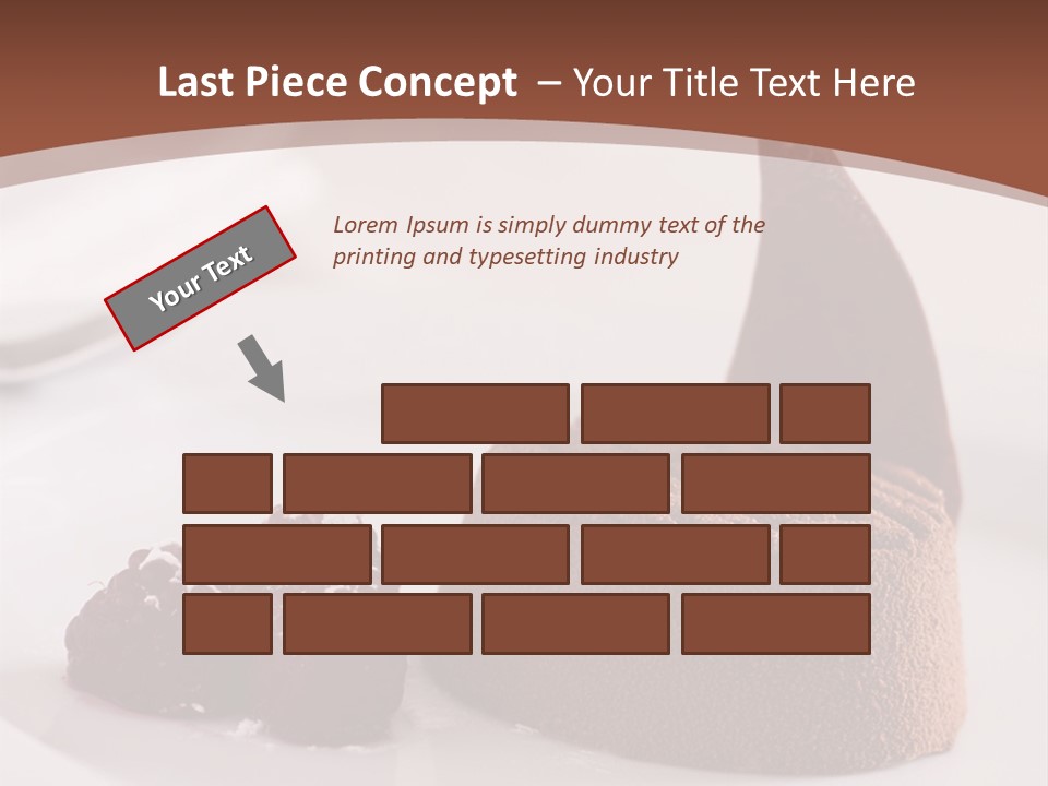 A Piece Of Cake On A Plate With Raspberries On The Side PowerPoint Template