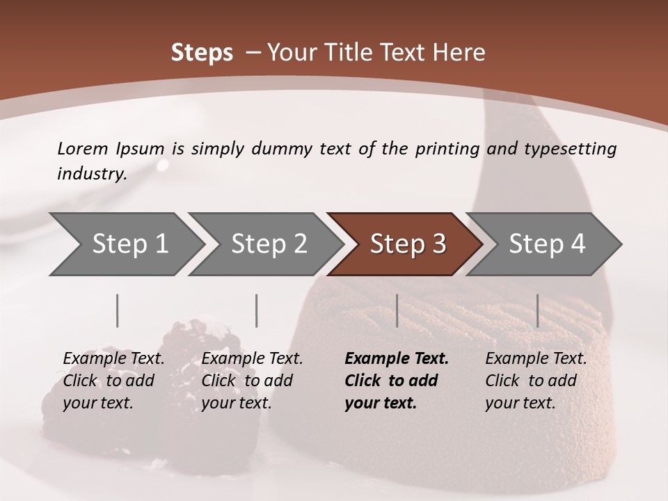 A Piece Of Cake On A Plate With Raspberries On The Side PowerPoint Template