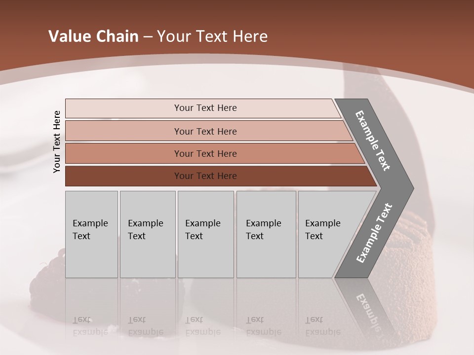 A Piece Of Cake On A Plate With Raspberries On The Side PowerPoint Template