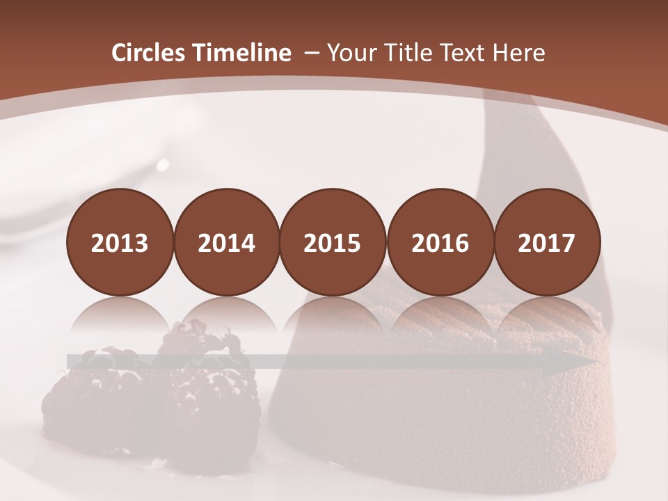 A Piece Of Cake On A Plate With Raspberries On The Side PowerPoint Template