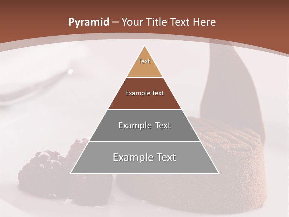 A Piece Of Cake On A Plate With Raspberries On The Side PowerPoint Template