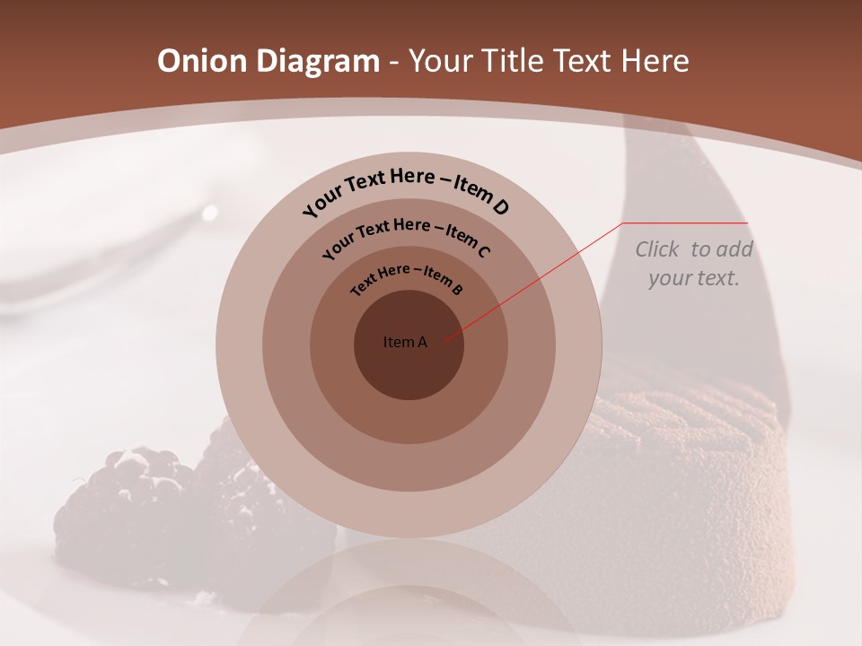A Piece Of Cake On A Plate With Raspberries On The Side PowerPoint Template