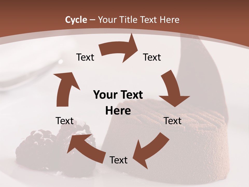 A Piece Of Cake On A Plate With Raspberries On The Side PowerPoint Template