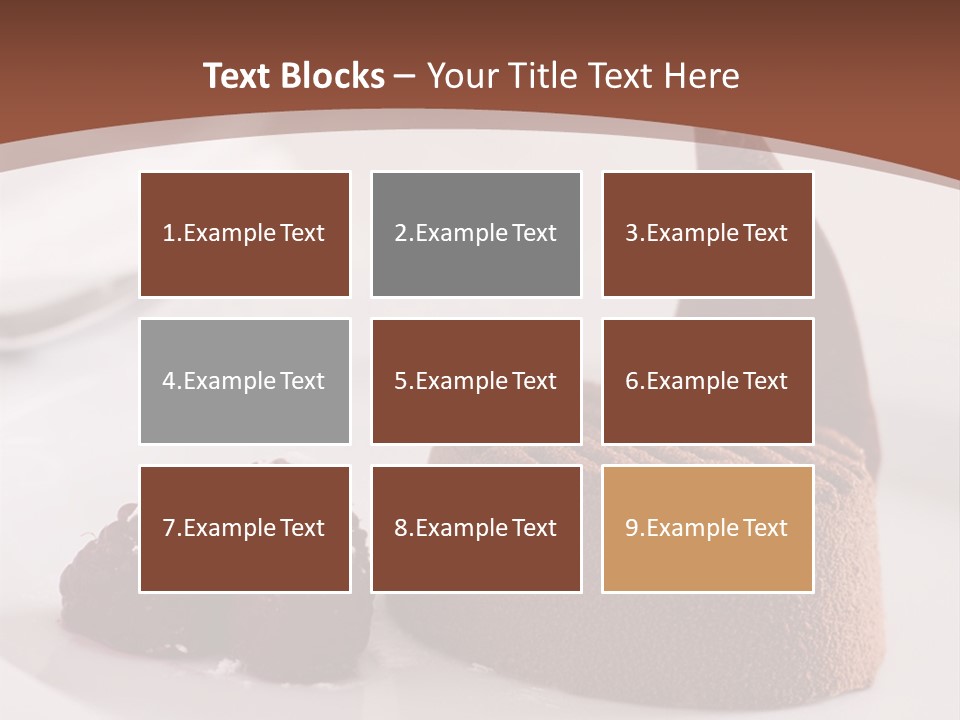 A Piece Of Cake On A Plate With Raspberries On The Side PowerPoint Template
