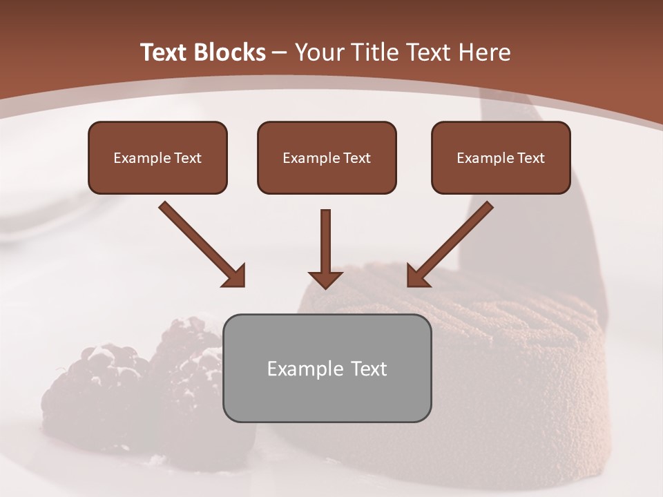 A Piece Of Cake On A Plate With Raspberries On The Side PowerPoint Template