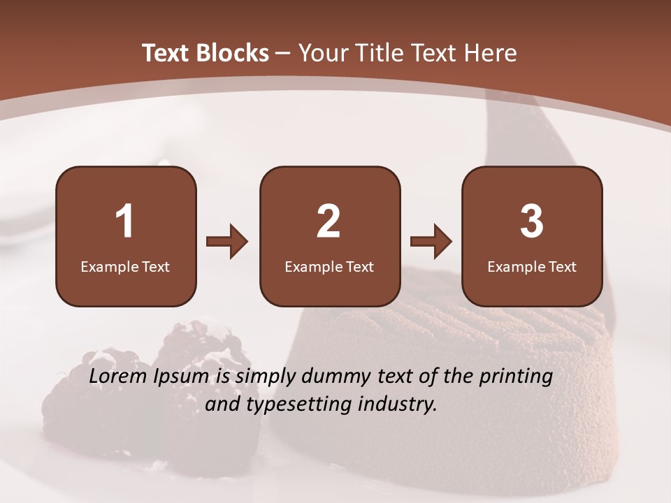 A Piece Of Cake On A Plate With Raspberries On The Side PowerPoint Template