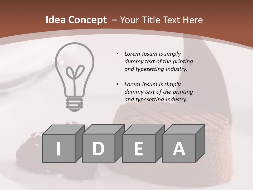 A Piece Of Cake On A Plate With Raspberries On The Side PowerPoint Template