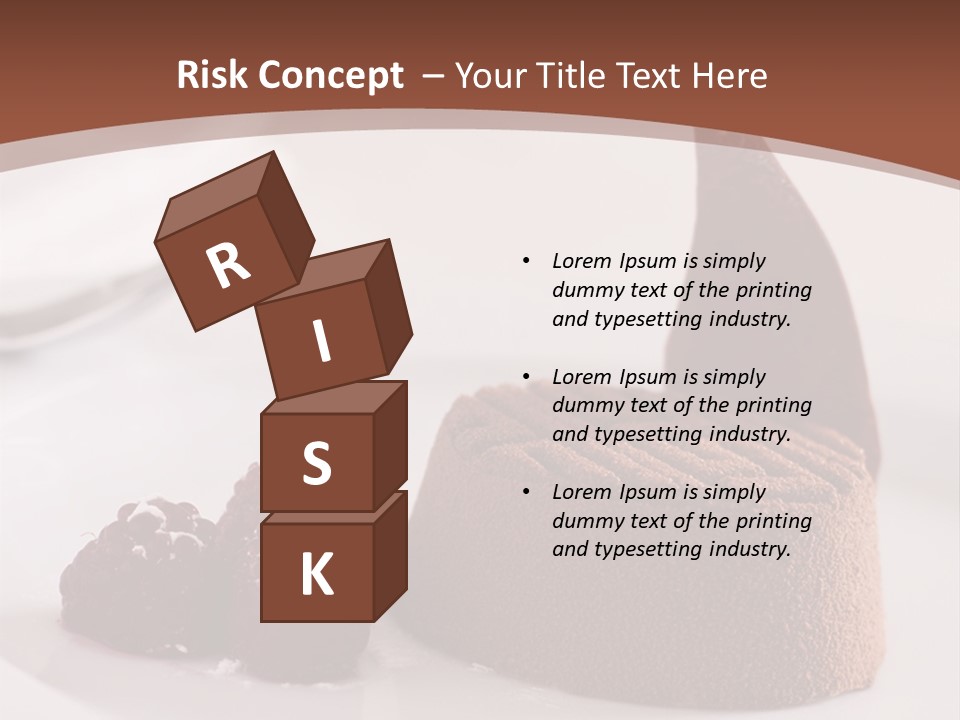 A Piece Of Cake On A Plate With Raspberries On The Side PowerPoint Template