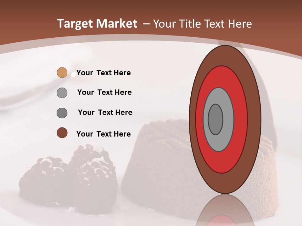 A Piece Of Cake On A Plate With Raspberries On The Side PowerPoint Template