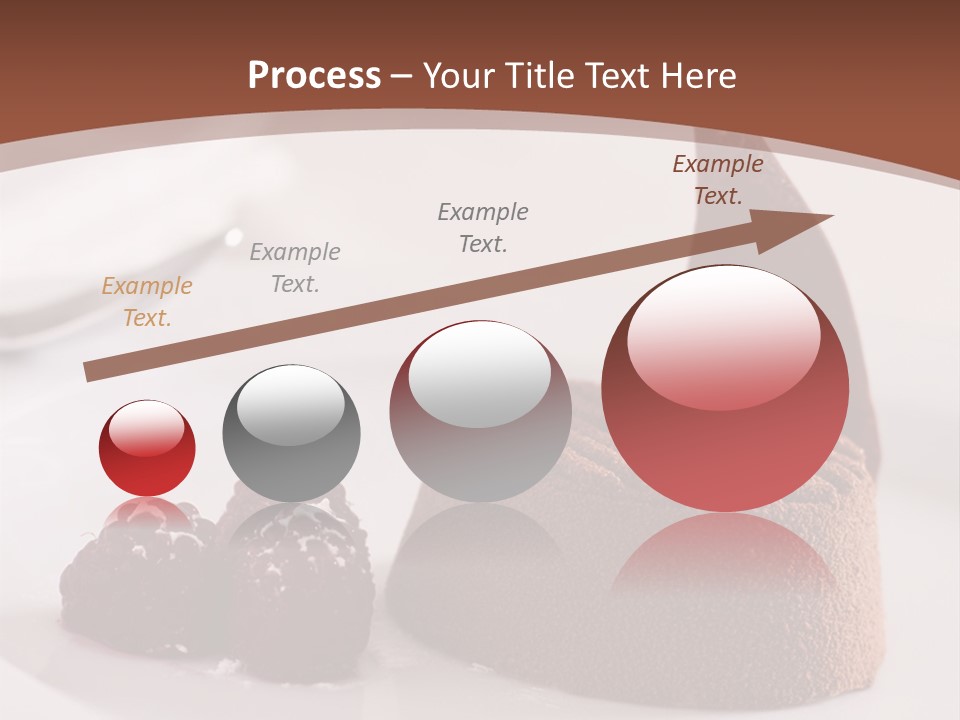 A Piece Of Cake On A Plate With Raspberries On The Side PowerPoint Template