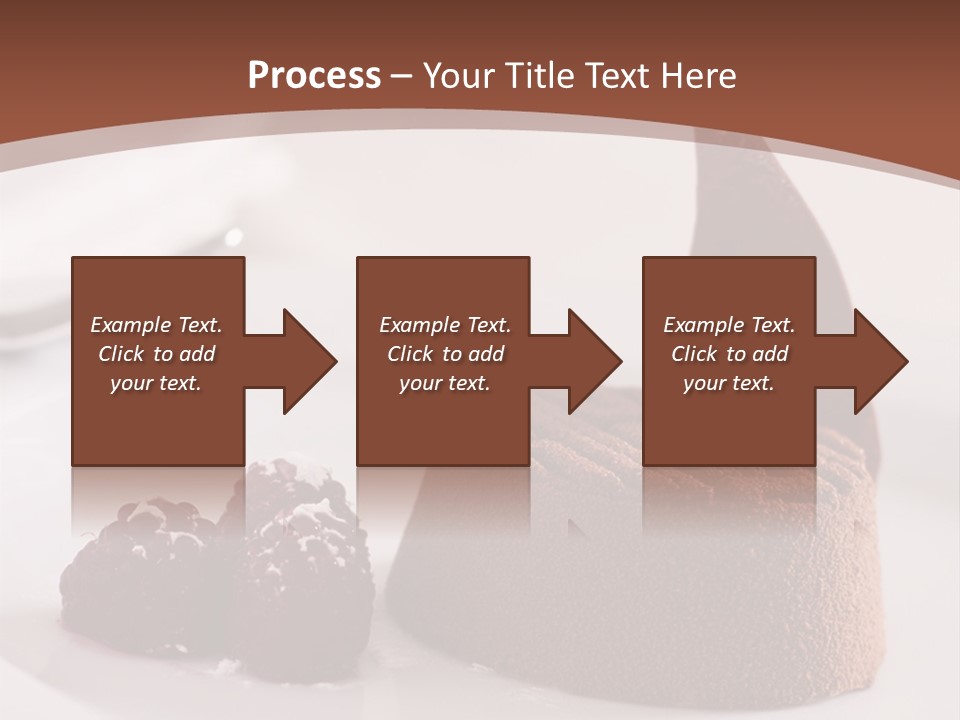 A Piece Of Cake On A Plate With Raspberries On The Side PowerPoint Template