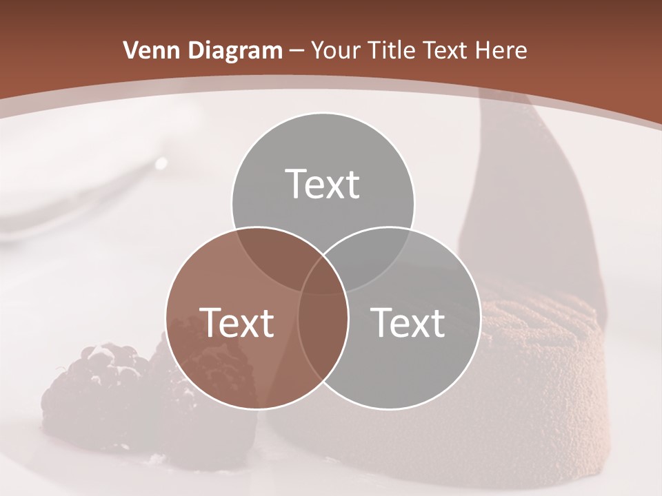 A Piece Of Cake On A Plate With Raspberries On The Side PowerPoint Template