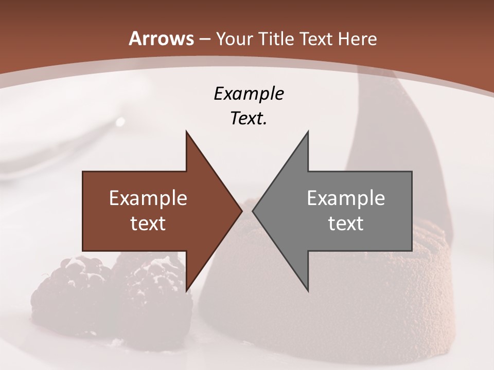A Piece Of Cake On A Plate With Raspberries On The Side PowerPoint Template