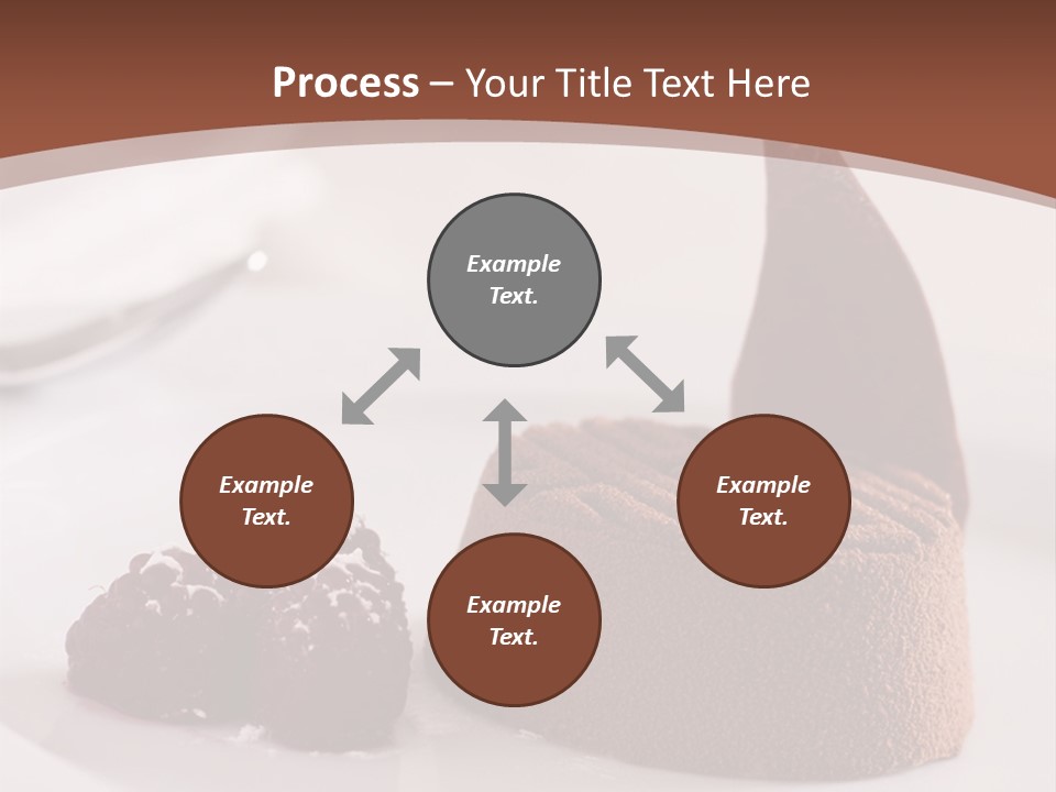 A Piece Of Cake On A Plate With Raspberries On The Side PowerPoint Template