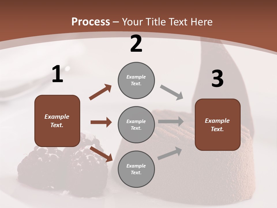 A Piece Of Cake On A Plate With Raspberries On The Side PowerPoint Template