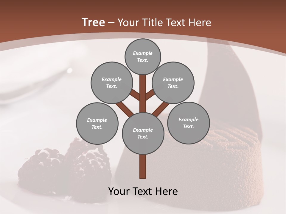 A Piece Of Cake On A Plate With Raspberries On The Side PowerPoint Template