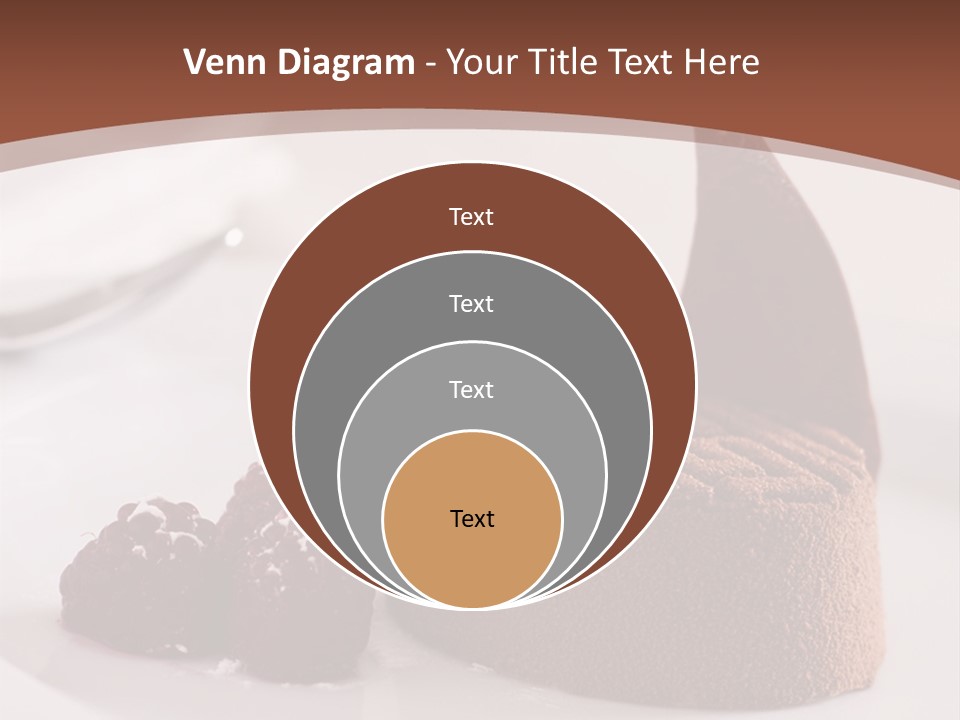 A Piece Of Cake On A Plate With Raspberries On The Side PowerPoint Template