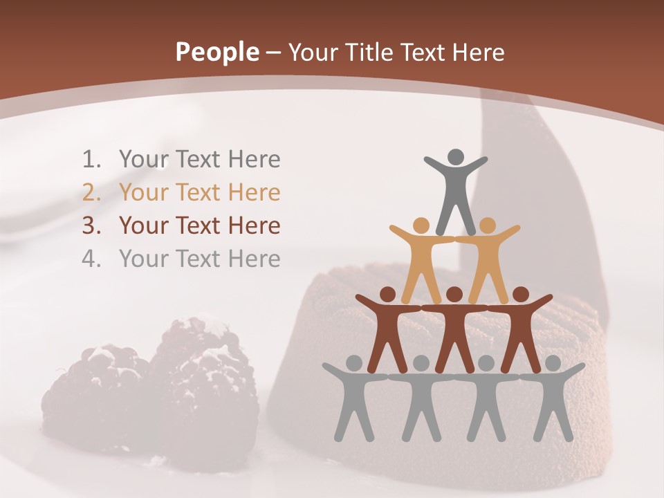 A Piece Of Cake On A Plate With Raspberries On The Side PowerPoint Template