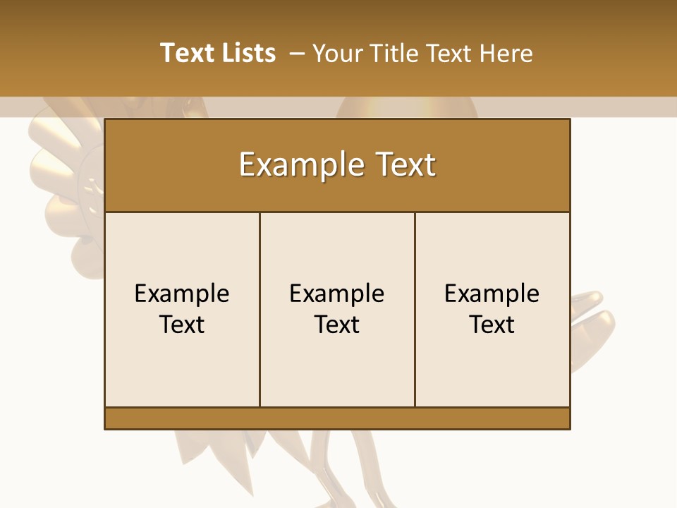 A Golden Man Holding A Golden Trophy On A White Background PowerPoint Template