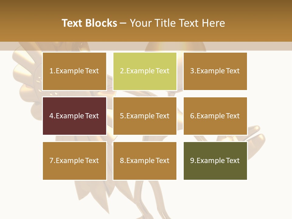 A Golden Man Holding A Golden Trophy On A White Background PowerPoint Template