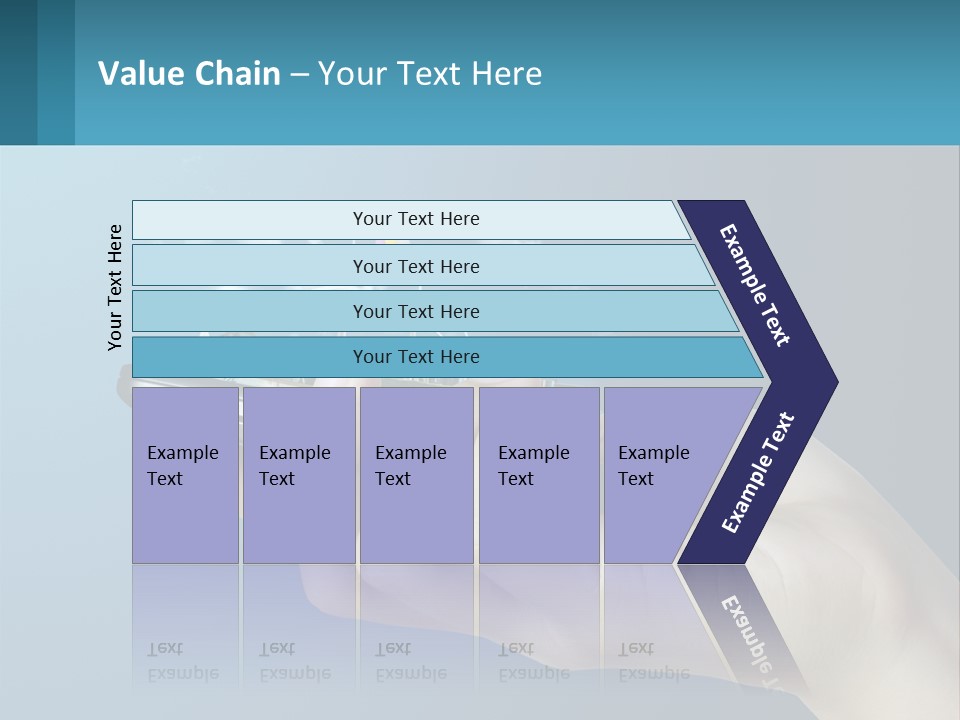 A Person Holding A Cell Phone With A City In The Background PowerPoint Template