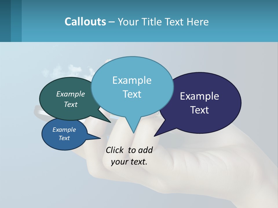 A Person Holding A Cell Phone With A City In The Background PowerPoint Template