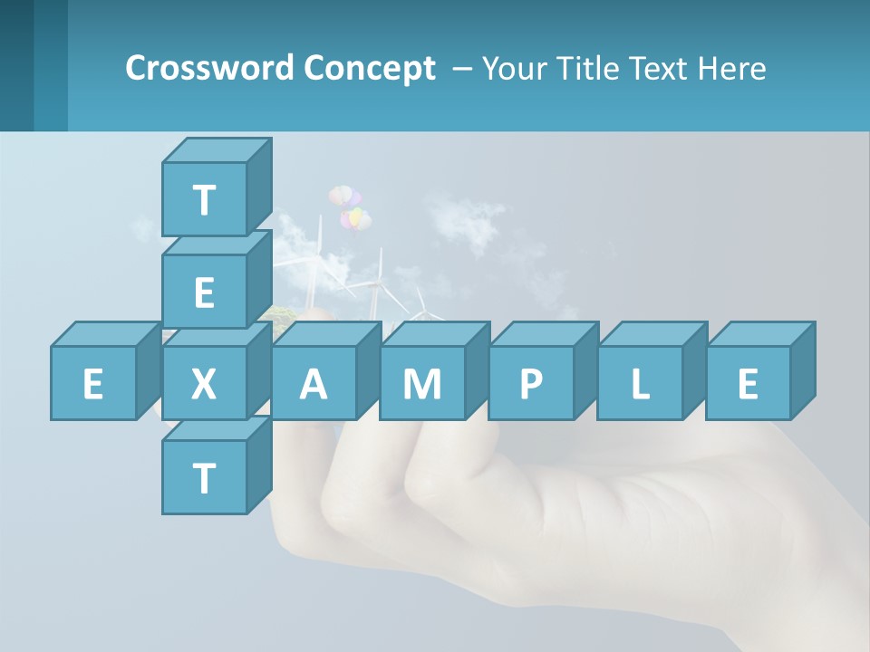 A Person Holding A Cell Phone With A City In The Background PowerPoint Template