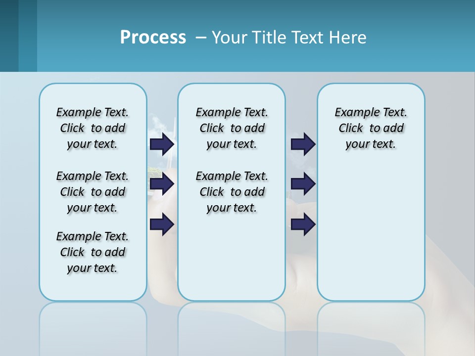 A Person Holding A Cell Phone With A City In The Background PowerPoint Template