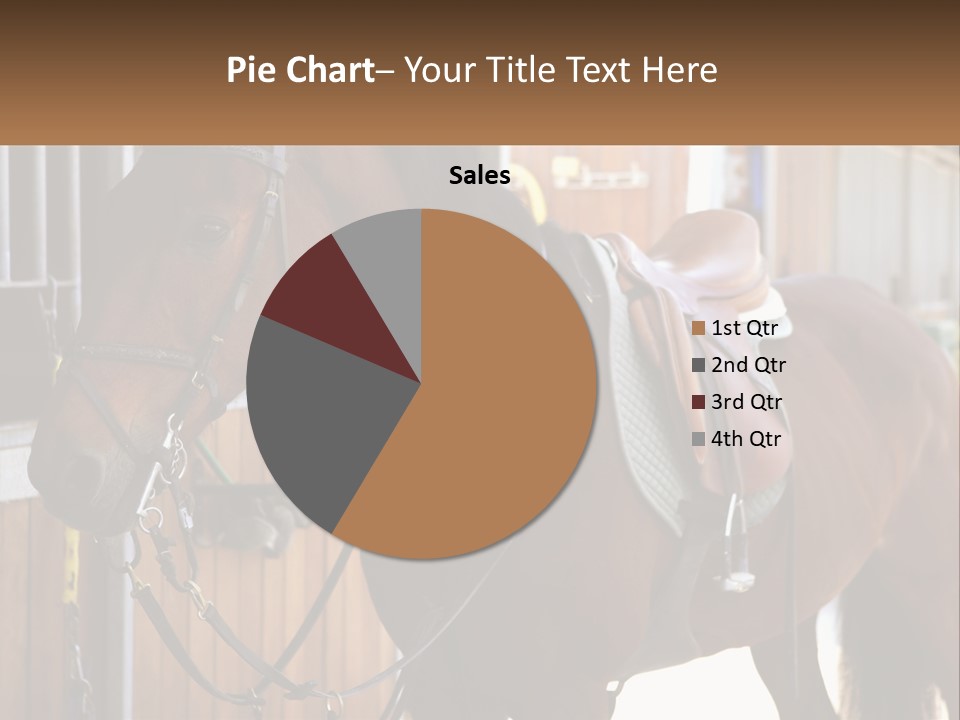 A Brown Horse Standing Next To A Stable PowerPoint Template