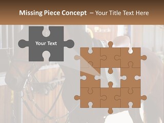 A Brown Horse Standing Next To A Stable PowerPoint Template