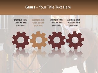 A Brown Horse Standing Next To A Stable PowerPoint Template