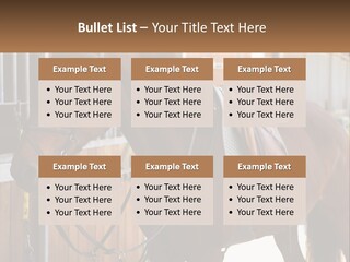 A Brown Horse Standing Next To A Stable PowerPoint Template